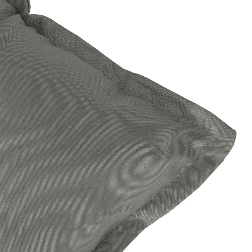 vidaXL Tuinbankkussen 100x50x7 cm stof gemêleerd antracietkleurig