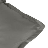 vidaXL Tuinbankkussen 100x50x7 cm stof gemêleerd antracietkleurig