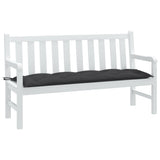 vidaXL Tuinbankkussen 100x50x7 cm stof gemêleerd antracietkleurig