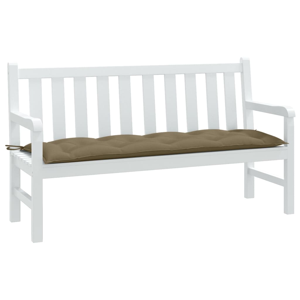 vidaXL Tuinbankkussen 100x50x7 cm stof gemêleerd antracietkleurig