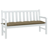 vidaXL Tuinbankkussen 100x50x7 cm stof gemêleerd antracietkleurig