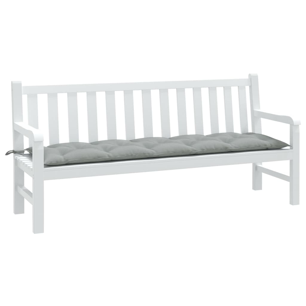 vidaXL Tuinbankkussen 100x50x7 cm stof gemêleerd antracietkleurig