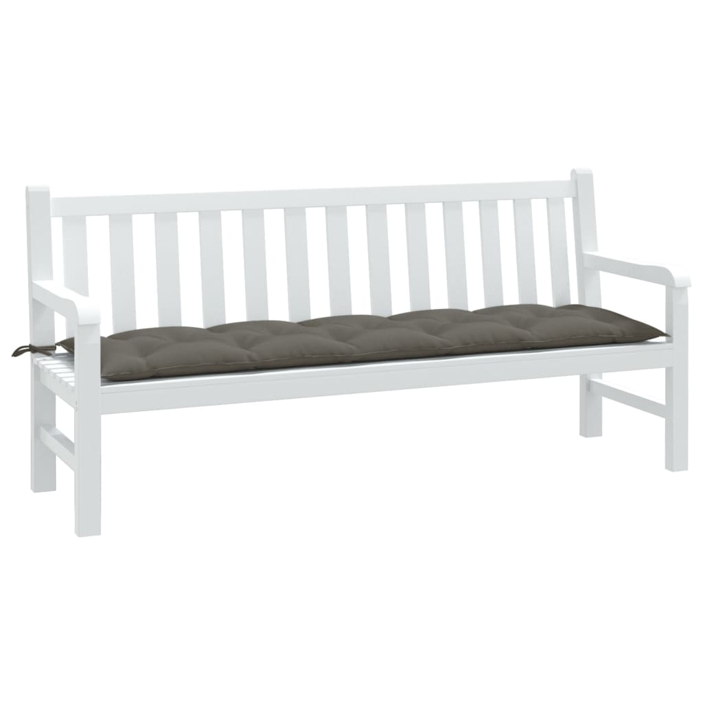 vidaXL Tuinbankkussen 100x50x7 cm stof gemêleerd antracietkleurig