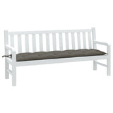 vidaXL Tuinbankkussen 100x50x7 cm stof gemêleerd antracietkleurig