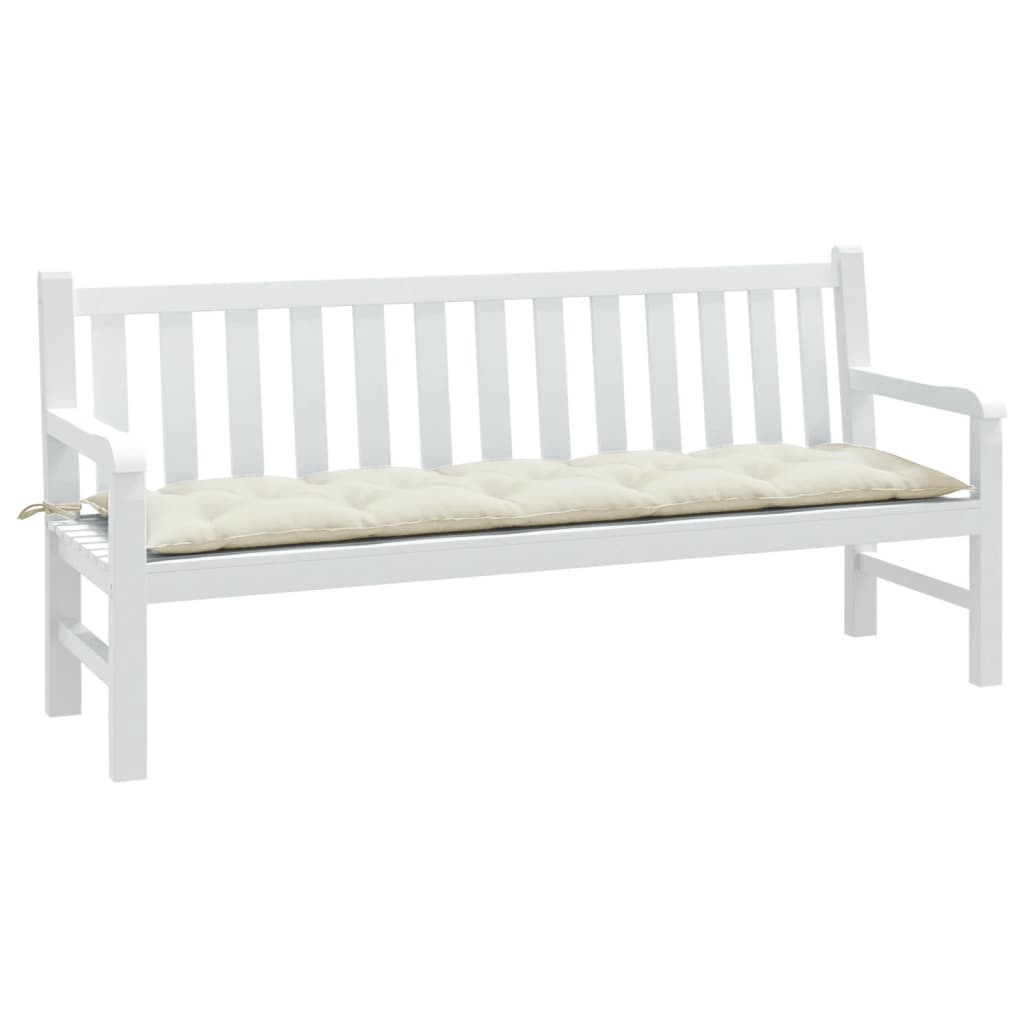 vidaXL Tuinbankkussen 100x50x7 cm stof gemêleerd antracietkleurig