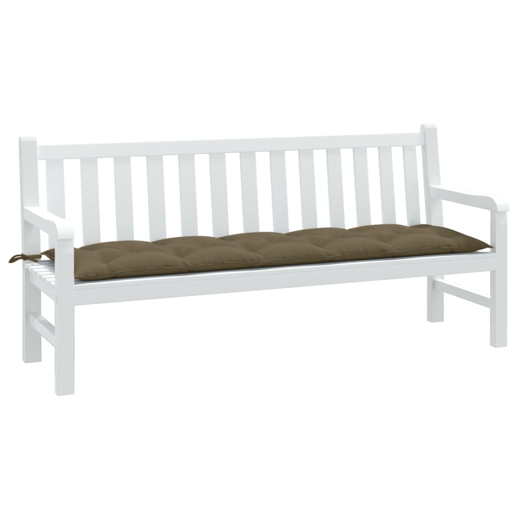 vidaXL Tuinbankkussen 100x50x7 cm stof gemêleerd antracietkleurig