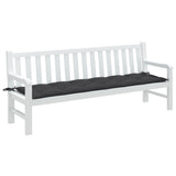vidaXL Tuinbankkussen 100x50x7 cm stof gemêleerd antracietkleurig