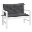 vidaXL Garden Bench Cushions 2 pcs 100x50x7 cm Fabric Speckled Anthracite