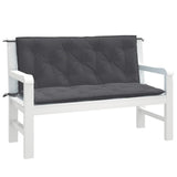 vidaXL Garden Bench Cushions 2 pcs 100x50x7 cm Fabric Speckled Anthracite
