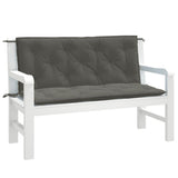 vidaXL Garden Bench Cushions 2 pcs 100x50x7 cm Fabric Speckled Anthracite