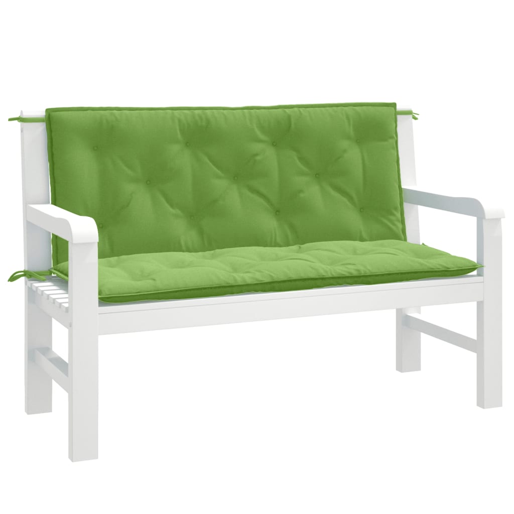 vidaXL Garden Bench Cushions 2 pcs 100x50x7 cm Fabric Speckled Anthracite