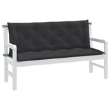 vidaXL Garden Bench Cushions 2 pcs 100x50x7 cm Fabric Speckled Anthracite