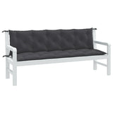 vidaXL Garden Bench Cushions 2 pcs 100x50x7 cm Fabric Speckled Anthracite