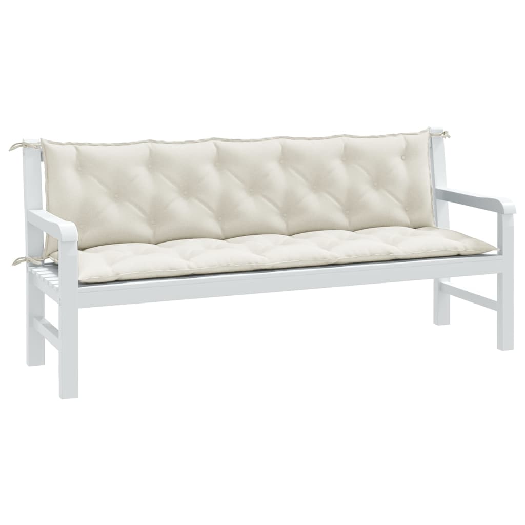 vidaXL Garden Bench Cushions 2 pcs 100x50x7 cm Fabric Speckled Anthracite