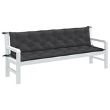 vidaXL Garden Bench Cushions 2 pcs 100x50x7 cm Fabric Speckled Anthracite