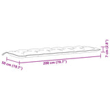 vidaXL Garden Bench Cushions 2 pcs 100x50x7 cm Fabric Speckled Anthracite