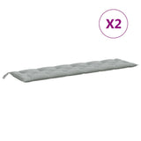 vidaXL Garden Bench Cushions 2 pcs 100x50x7 cm Fabric Speckled Anthracite