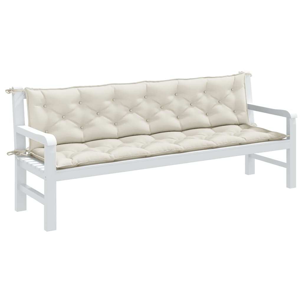 vidaXL Garden Bench Cushions 2 pcs 100x50x7 cm Fabric Speckled Anthracite