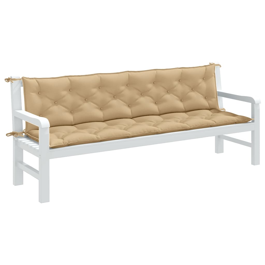 vidaXL Garden Bench Cushions 2 pcs 100x50x7 cm Fabric Speckled Anthracite