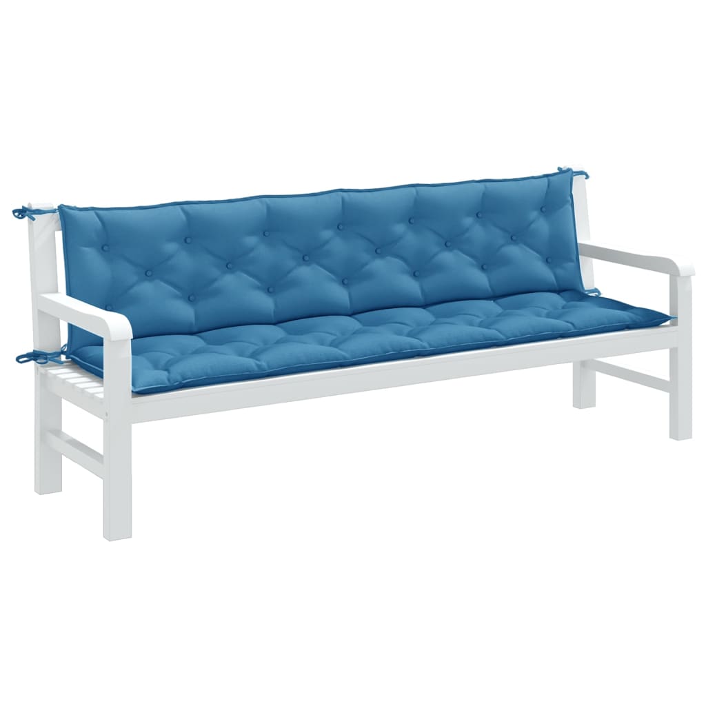vidaXL Garden Bench Cushions 2 pcs 100x50x7 cm Fabric Speckled Anthracite