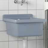 vidaXL Wasbak wandgemonteerd 40x40x24 cm hars wit
