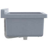vidaXL Wasbak wandgemonteerd 40x40x24 cm hars wit