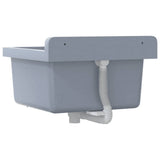 vidaXL Wasbak wandgemonteerd 40x40x24 cm hars wit