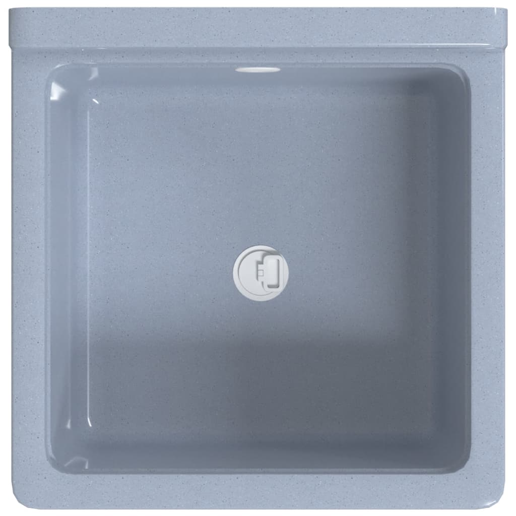 vidaXL Wasbak wandgemonteerd 40x40x24 cm hars wit