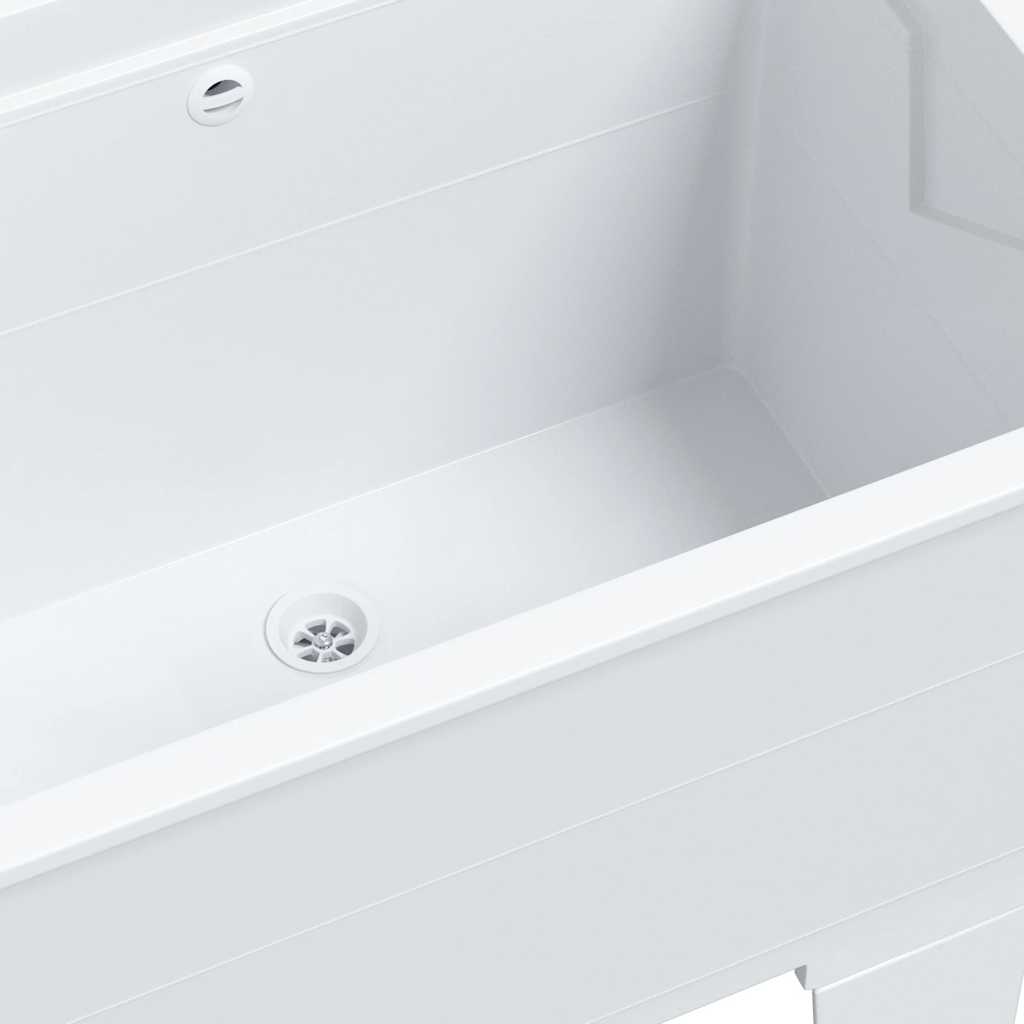 vidaXL Waskuip 59x41x75 cm hars wit