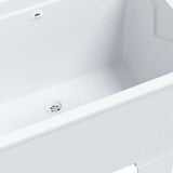 vidaXL Waskuip 59x41x75 cm hars wit
