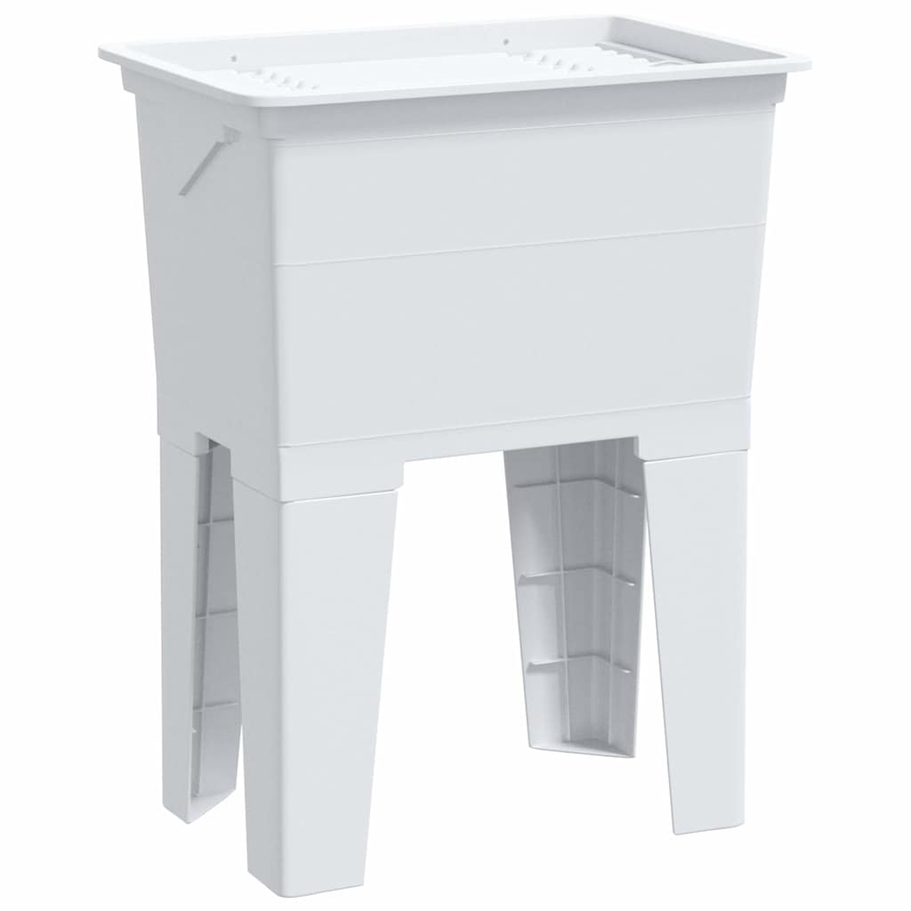 vidaXL Waskuip 59x41x75 cm hars wit