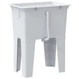 vidaXL Waskuip 59x41x75 cm hars wit