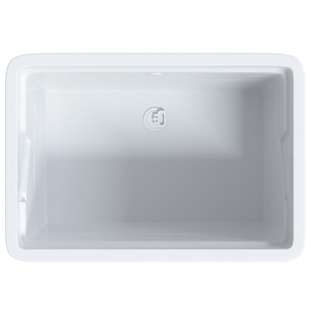 vidaXL Waskuip 59x41x75 cm hars wit