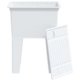vidaXL Waskuip 59x41x75 cm hars wit