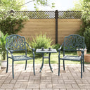 vidaXL Garden Chairs 2 pcs Cast Aluminum Bronze