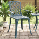 vidaXL Garden Chairs 2 pcs Cast Aluminum Bronze