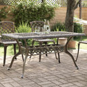 vidaXL Tuintafel 150x90x72 cm gietaluminium wit