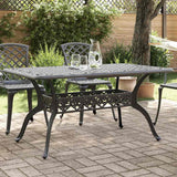 vidaXL Tuintafel 150x90x72 cm gietaluminium wit