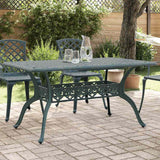 vidaXL Tuintafel 150x90x72 cm gietaluminium wit