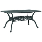 vidaXL Tuintafel 150x90x72 cm gietaluminium wit
