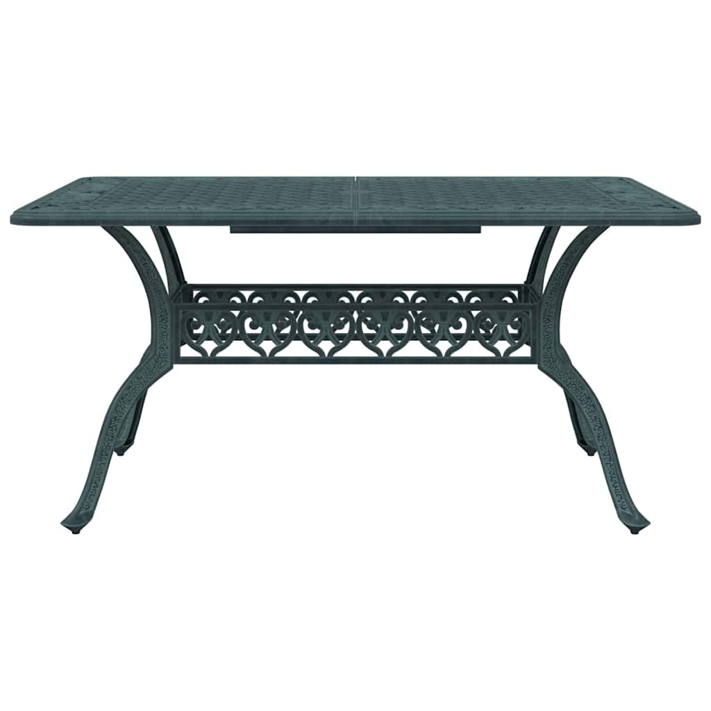 vidaXL Tuintafel 150x90x72 cm gietaluminium wit
