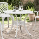 vidaXL Garden Table Ø 90x75 cm Cast Aluminum Bronze