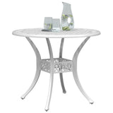 vidaXL Garden Table Ø 90x75 cm Cast Aluminum Bronze