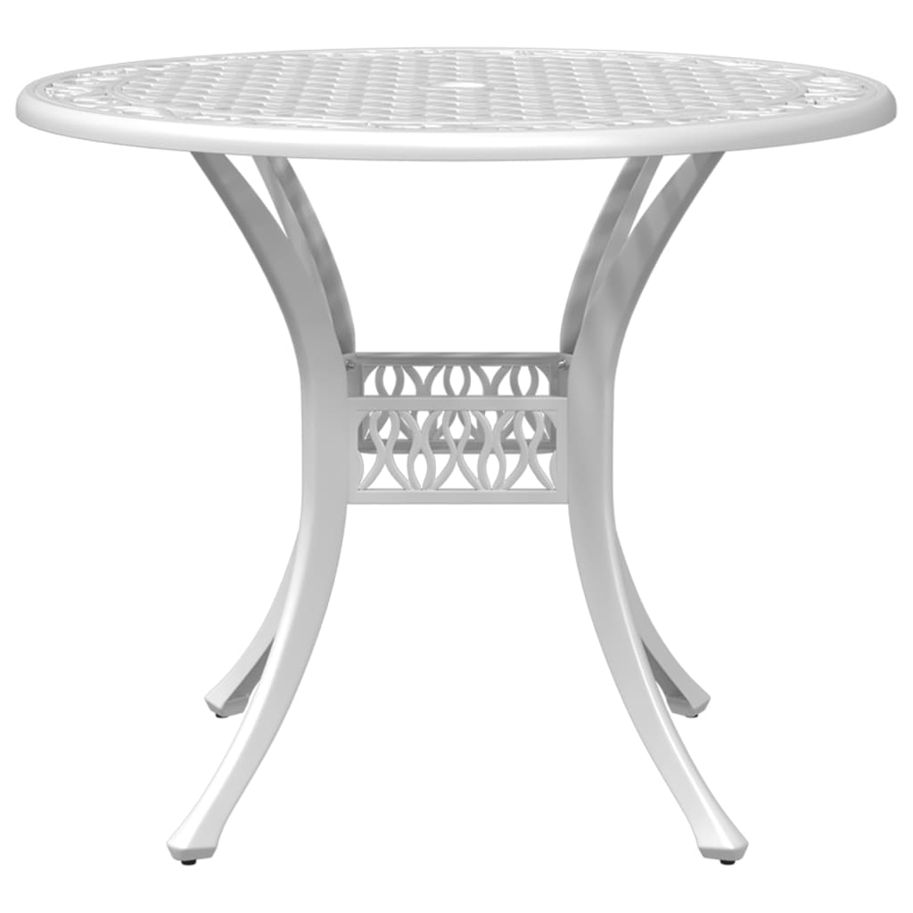 vidaXL Garden Table Ø 90x75 cm Cast Aluminum Bronze