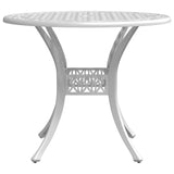 vidaXL Garden Table Ø 90x75 cm Cast Aluminum Bronze