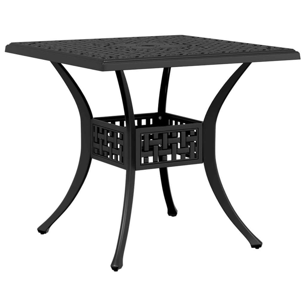 vidaXL Garden Table 80x80x75 cm Cast Aluminium Bronze-coloured