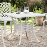 vidaXL Garden Table 80x80x75 cm Cast Aluminium Bronze-coloured