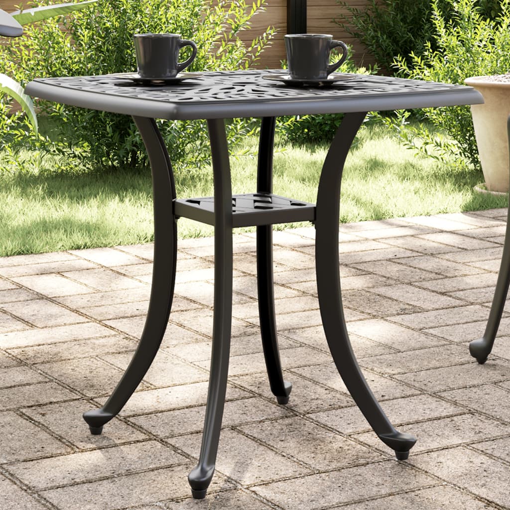 vidaXL Tuintafel 53x53x53 cm gietaluminium bronskleurig