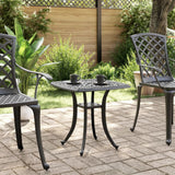 vidaXL Tuintafel 53x53x53 cm gietaluminium bronskleurig