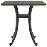 vidaXL Tuintafel 53x53x53 cm gietaluminium bronskleurig